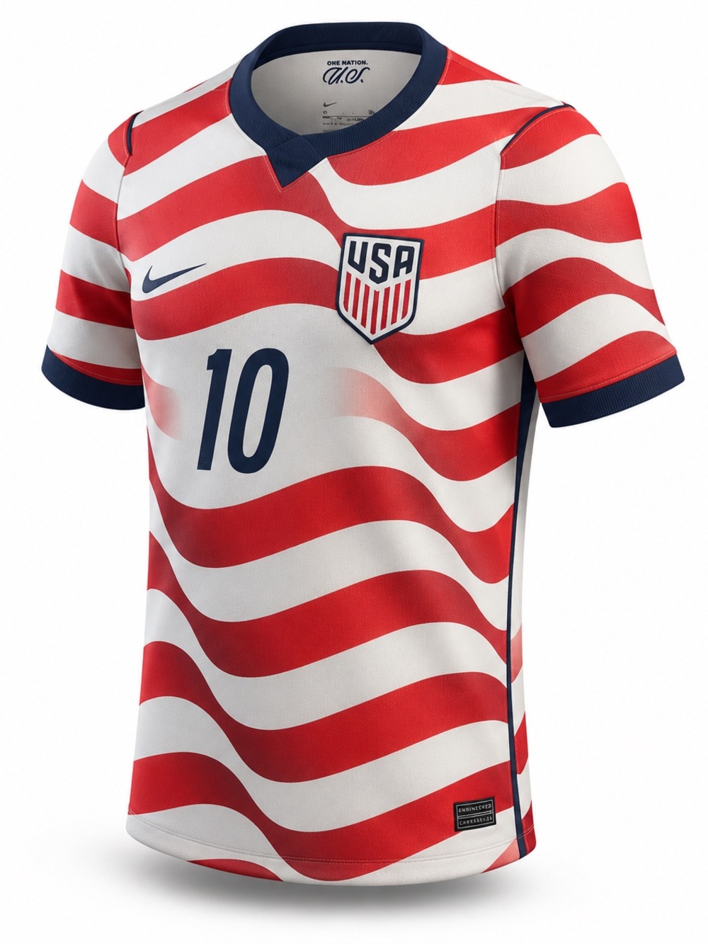 Nike USA Men's Red and White Pulisic #10 Soccer jersey - Picture 3 of 3